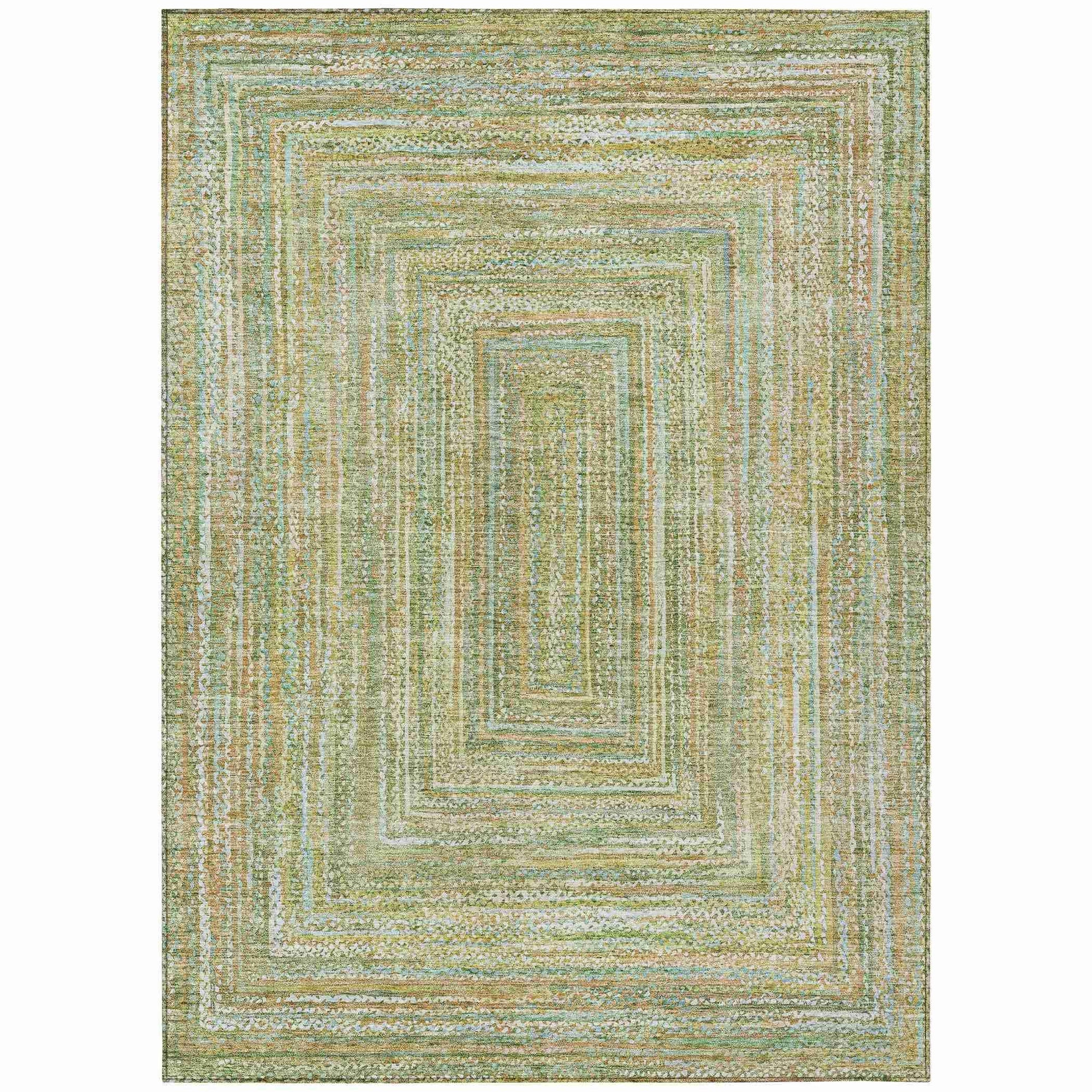 Addison Rugs Haelara Green Washable Indoor-Outdoor Rug