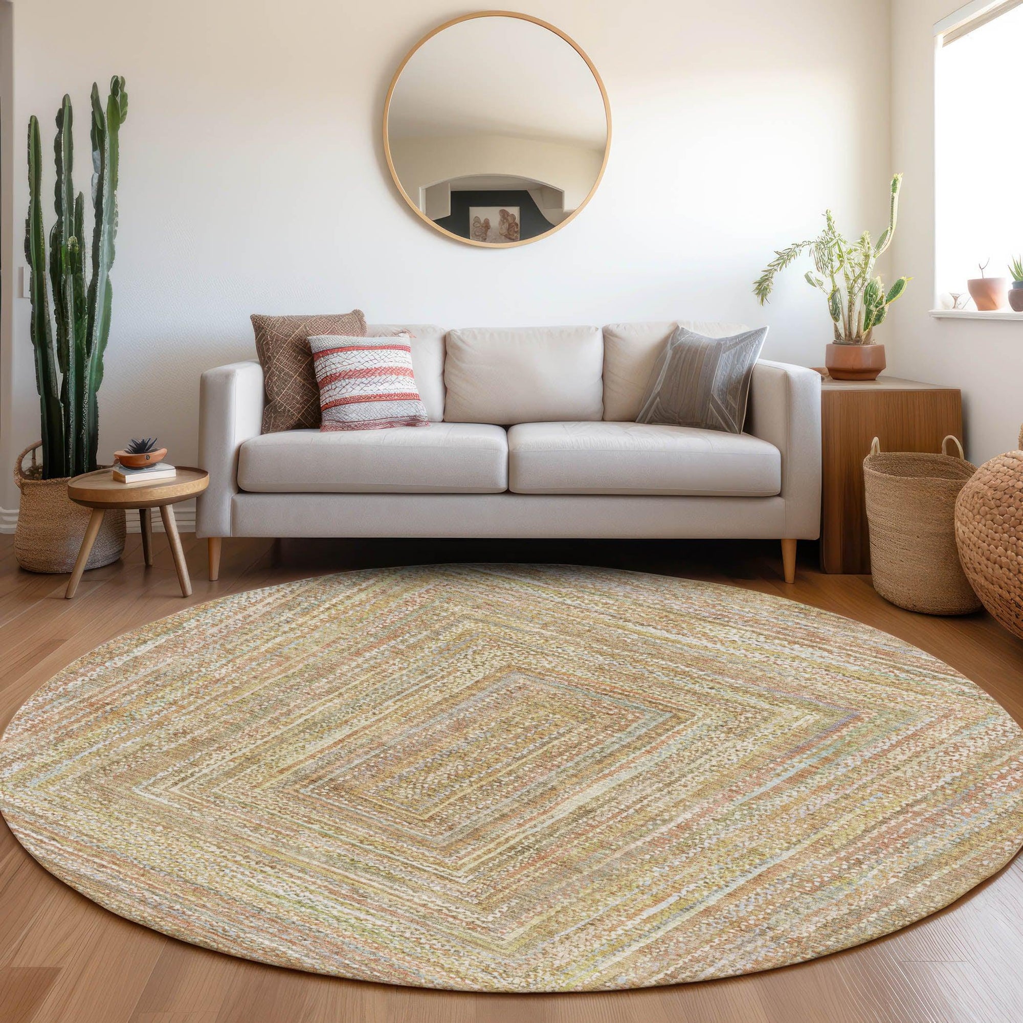 Addison Rugs Haelara Brown Washable Indoor-Outdoor Rug