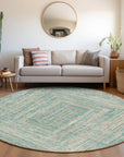 Addison Rugs Haelara Teal Washable Indoor-Outdoor Rug