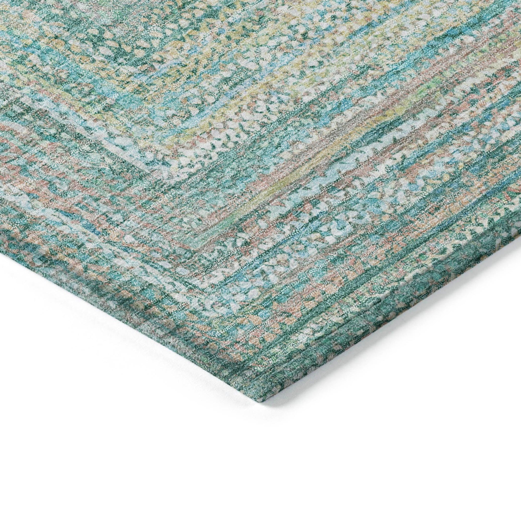 Addison Rugs Haelara Teal Washable Indoor-Outdoor Rug
