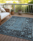 Addison Rugs Haelaris Blue Washable Indoor-Outdoor Rug