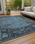Addison Rugs Haelaris Blue Washable Indoor-Outdoor Rug