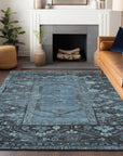 Addison Rugs Haelaris Blue Washable Indoor-Outdoor Rug