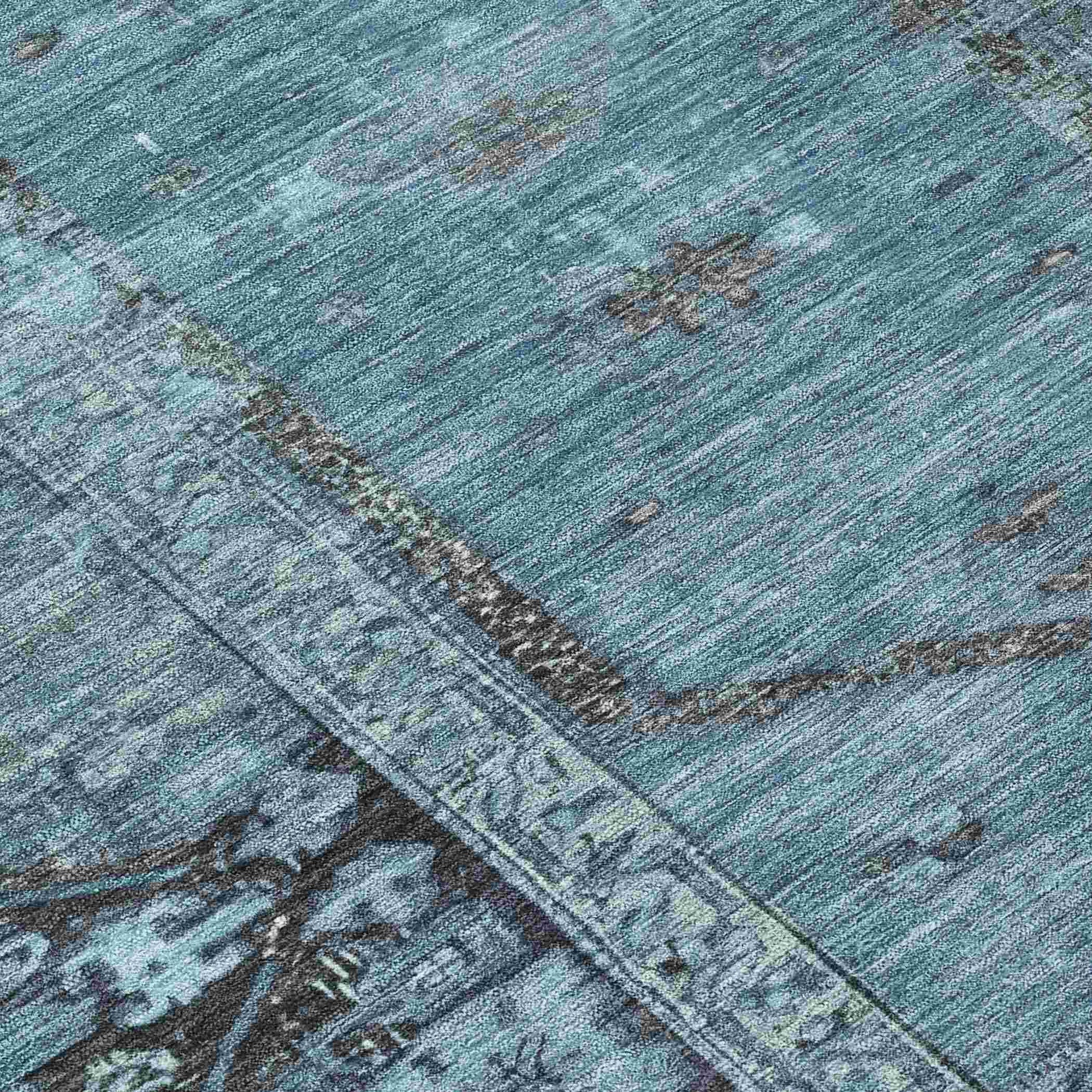 Addison Rugs Haelaris Blue Washable Indoor-Outdoor Rug