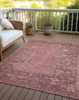 Addison Rugs Haelaris Pink Washable Indoor-Outdoor Rug