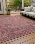 Addison Rugs Haelaris Pink Washable Indoor-Outdoor Rug