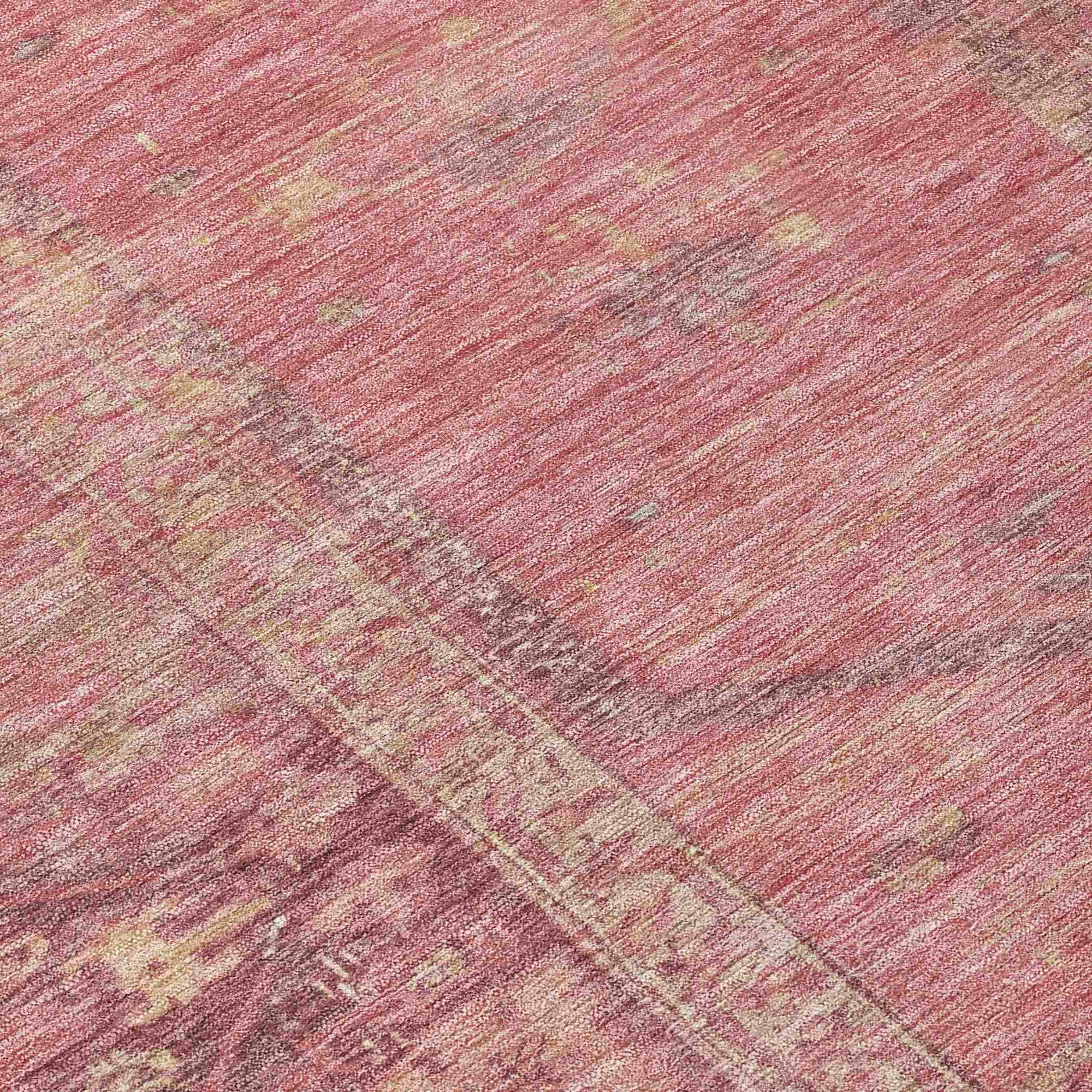 Addison Rugs Haelaris Pink Washable Indoor-Outdoor Rug