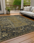 Addison Rugs Haelaris Brown Washable Indoor-Outdoor Rug