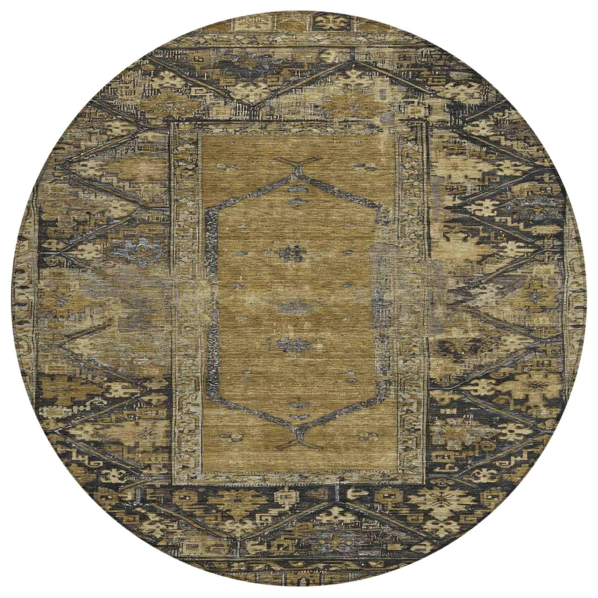 Addison Rugs Haelaris Brown Washable Indoor-Outdoor Rug