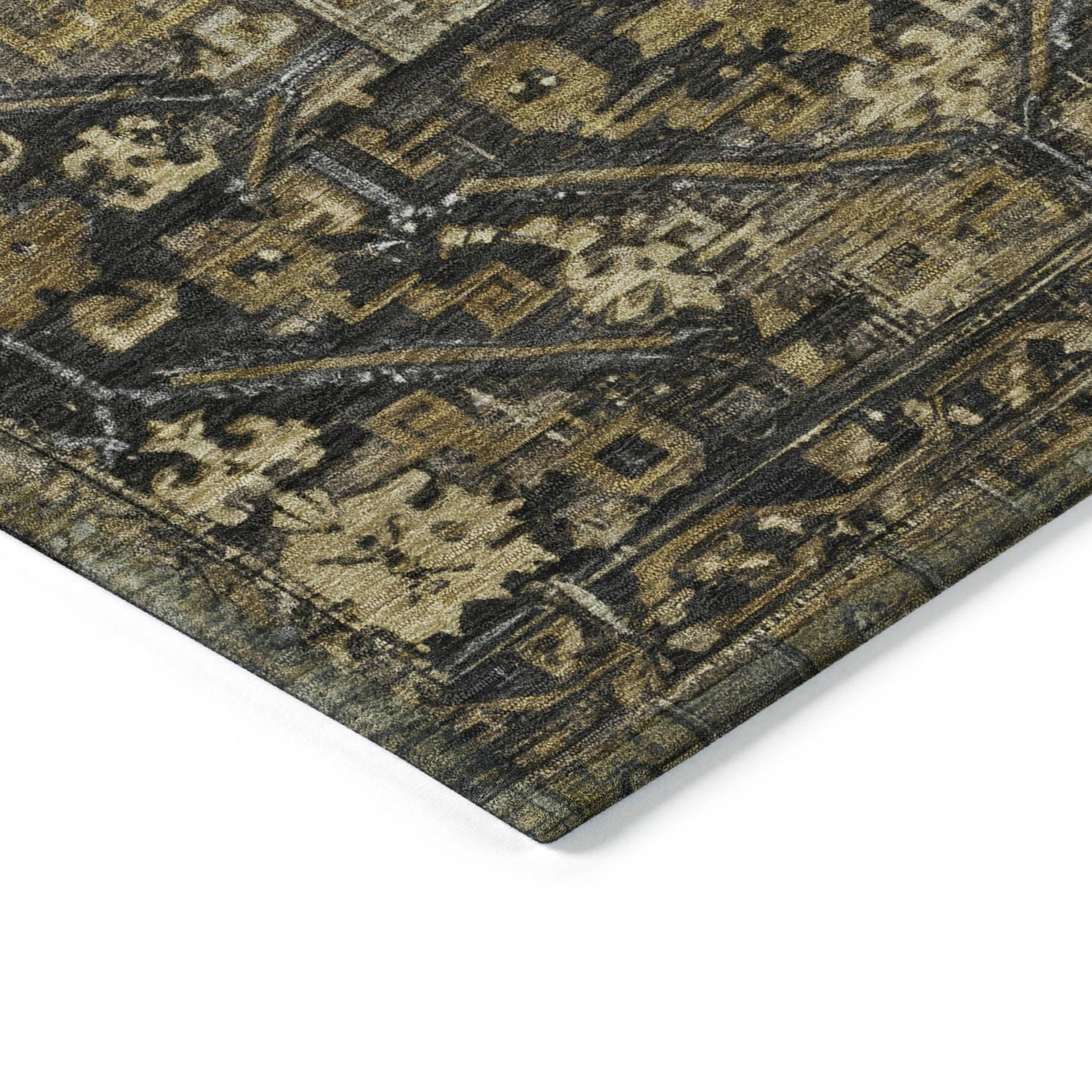 Addison Rugs Haelaris Brown Washable Indoor-Outdoor Rug
