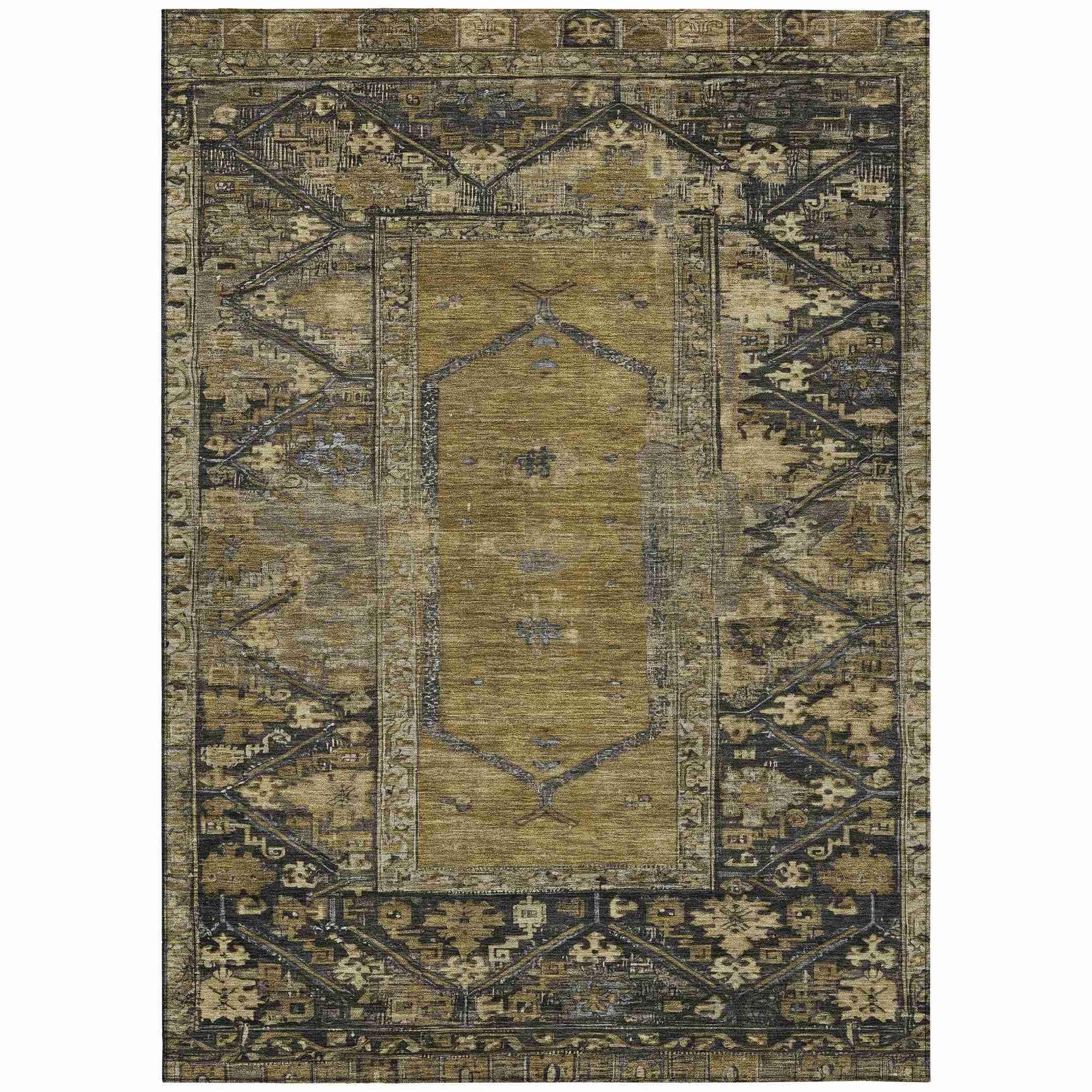 Addison Rugs Haelaris Brown Washable Indoor-Outdoor Rug