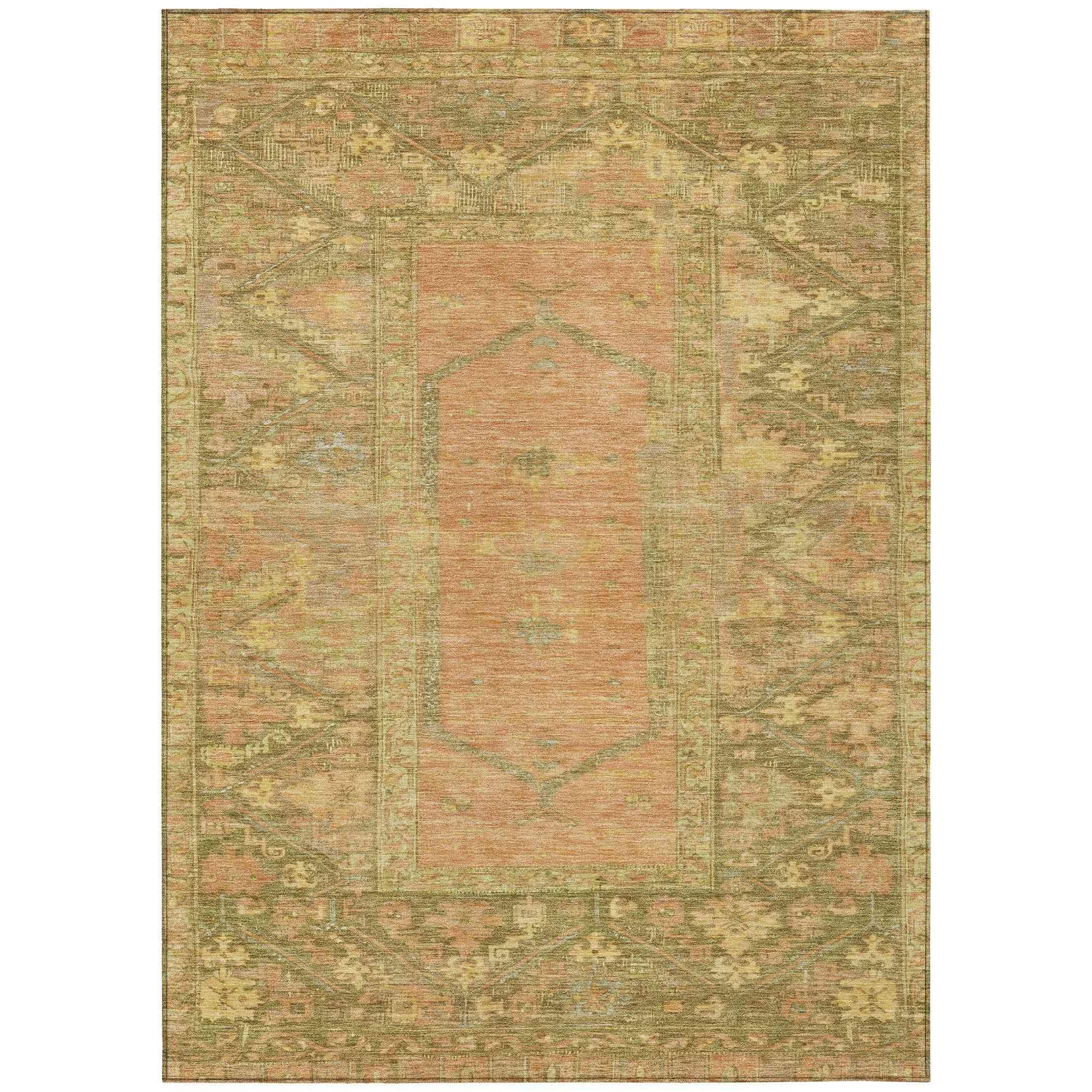 Addison Rugs Haelaris Coral Washable Indoor-Outdoor Rug