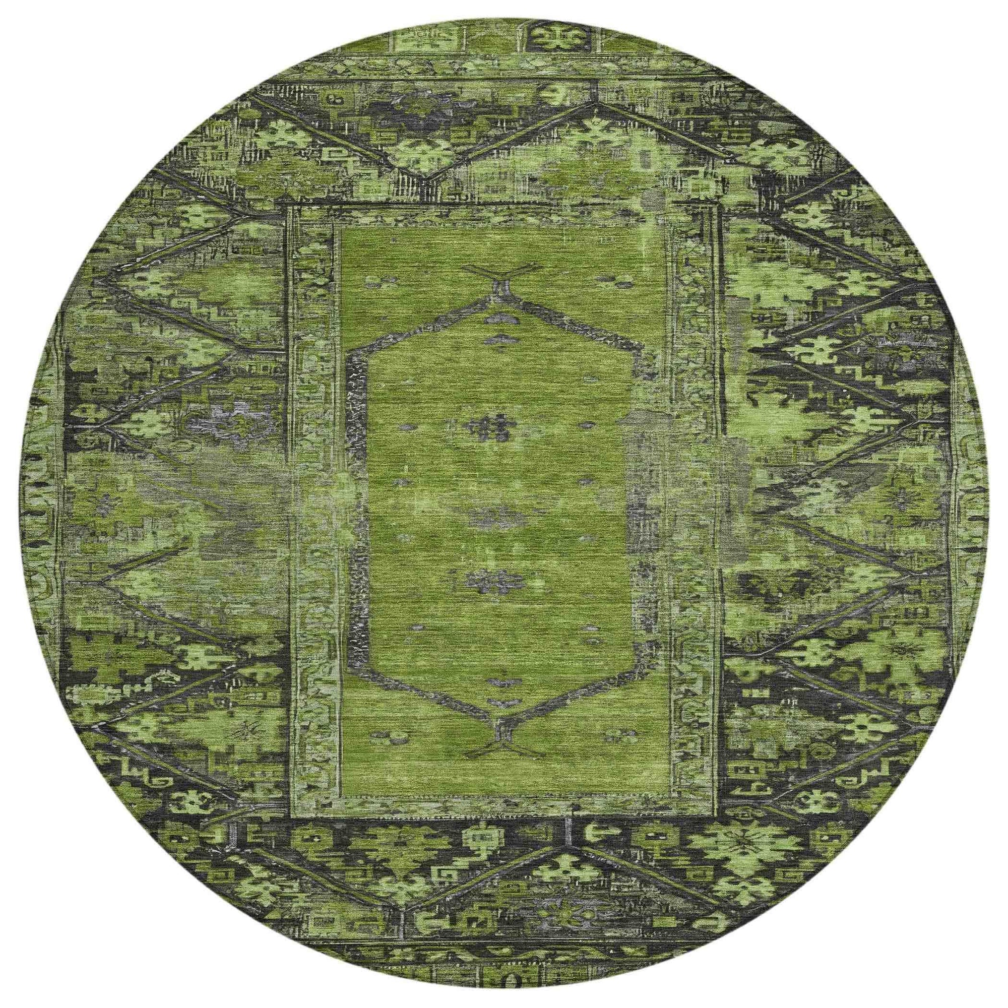 Addison Rugs Haelaris Green Washable Indoor-Outdoor Rug