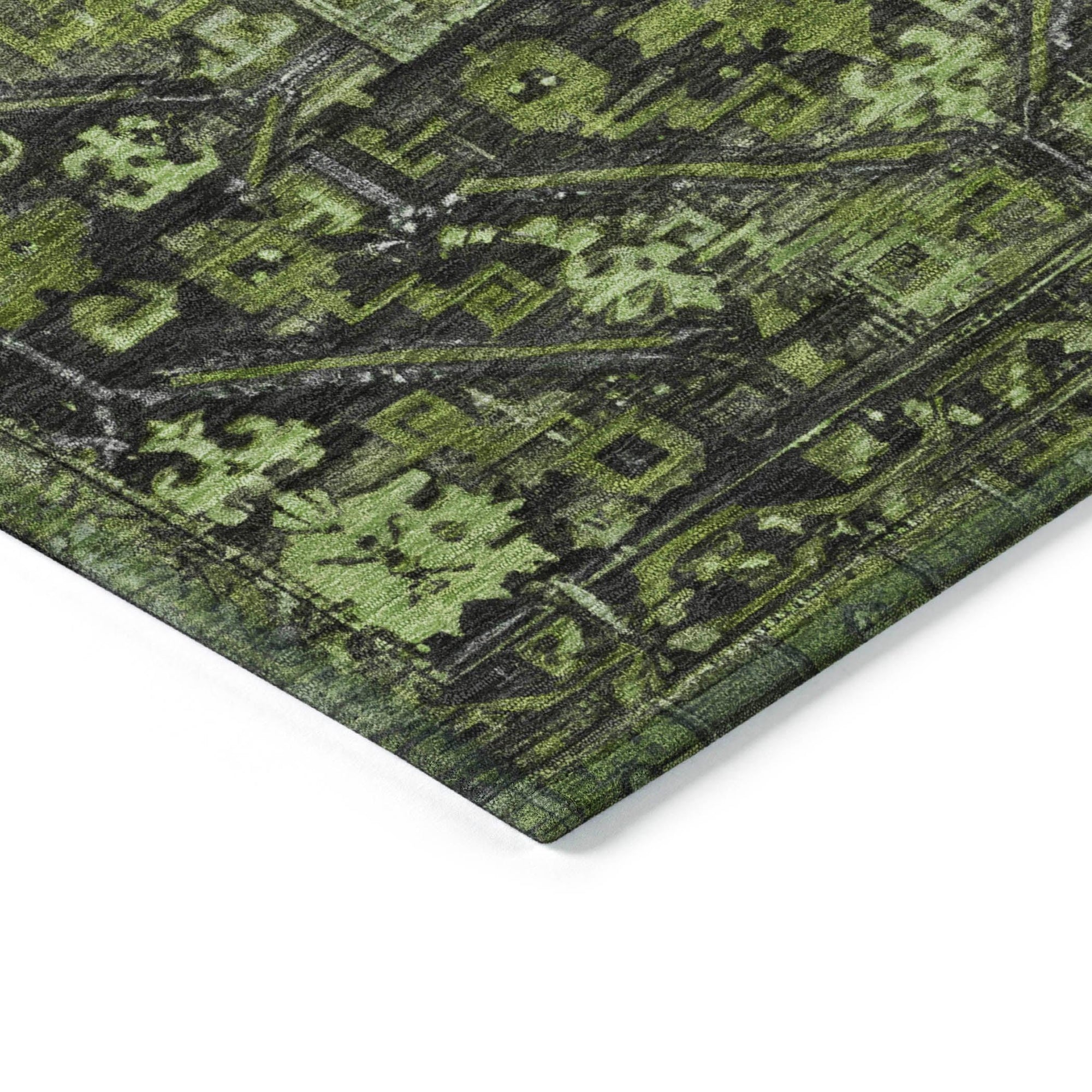 Addison Rugs Haelaris Green Washable Indoor-Outdoor Rug
