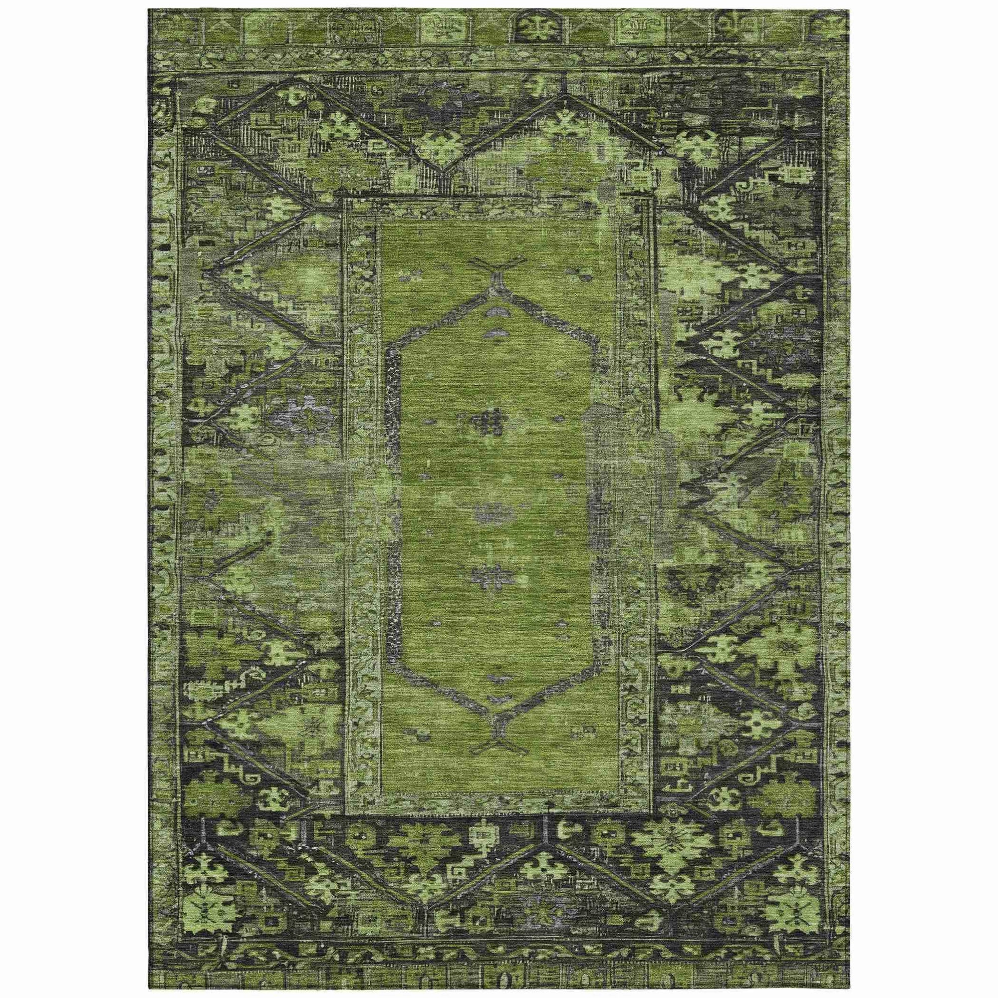 Addison Rugs Haelaris Green Washable Indoor-Outdoor Rug