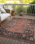Addison Rugs Haelaris Orange Washable Indoor-Outdoor Rug