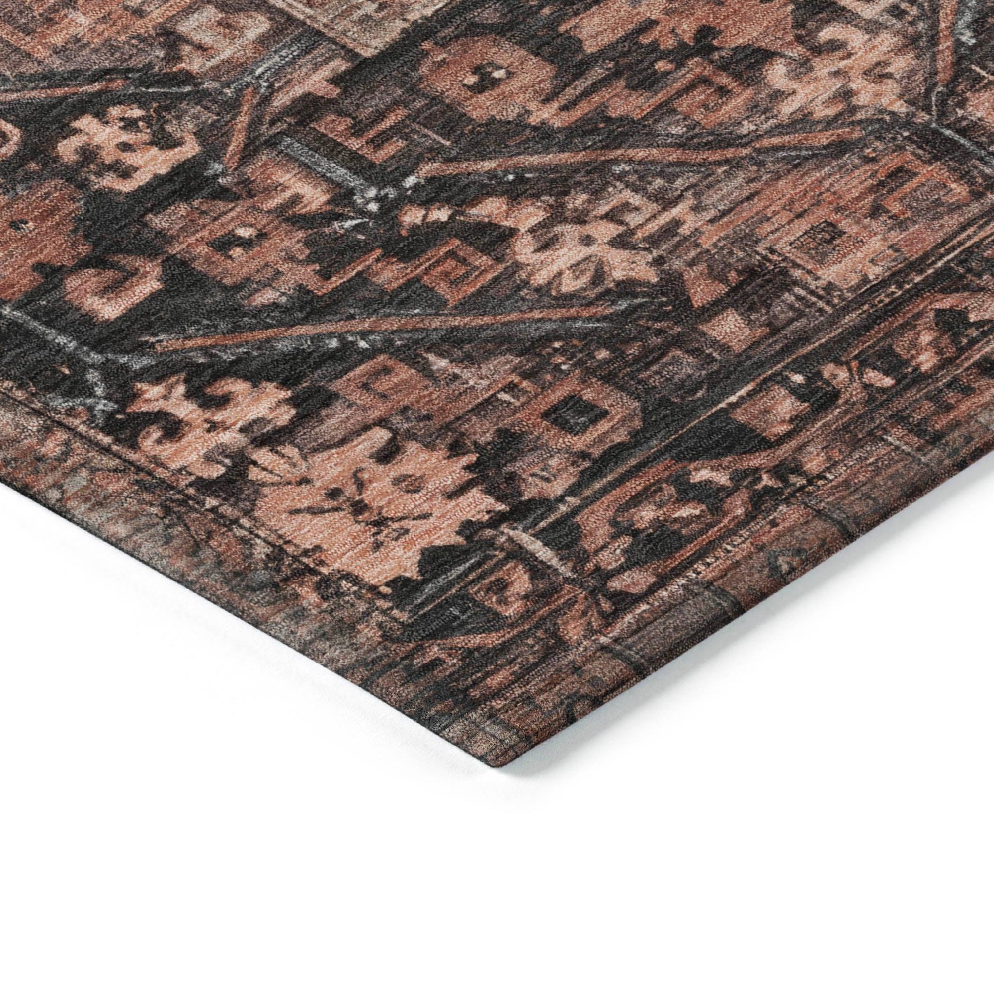 Addison Rugs Haelaris Orange Washable Indoor-Outdoor Rug