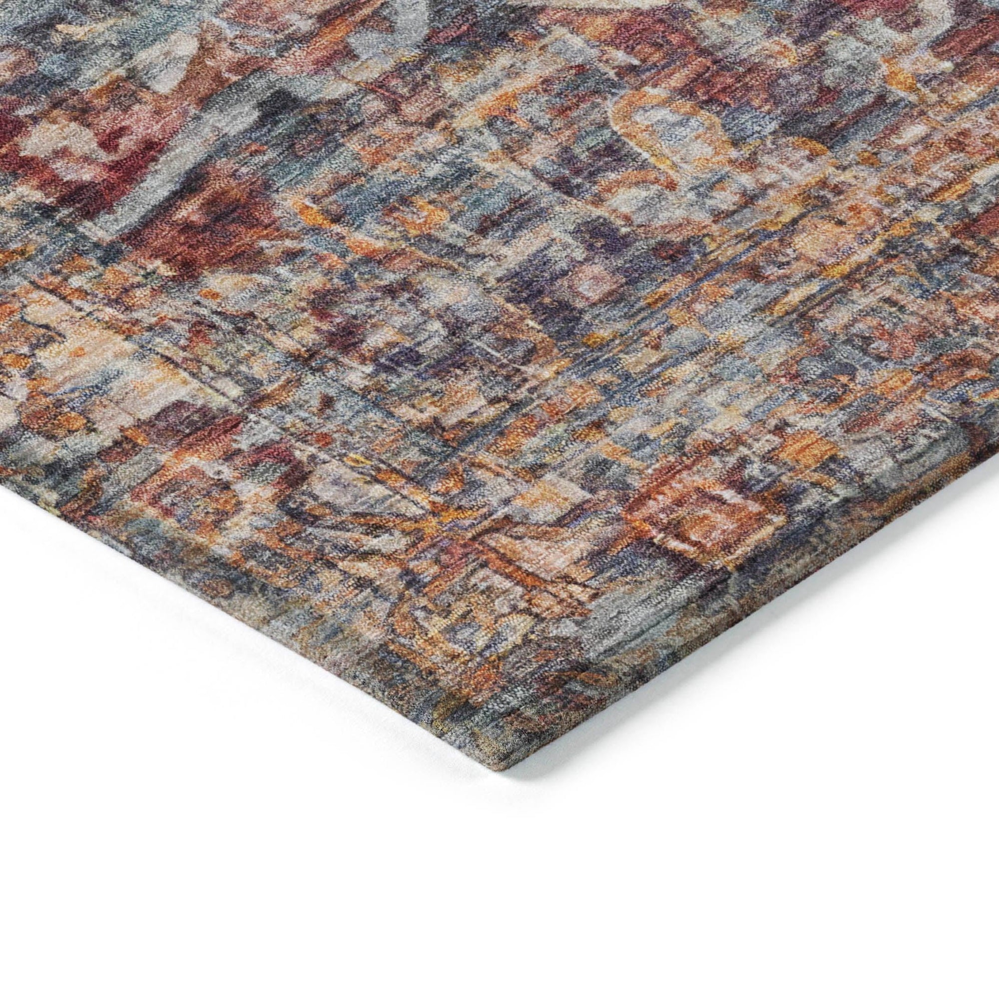 Addison Rugs Haelas Orange Washable Indoor-Outdoor Rug