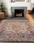 Addison Rugs Haelas Orange Washable Indoor-Outdoor Rug