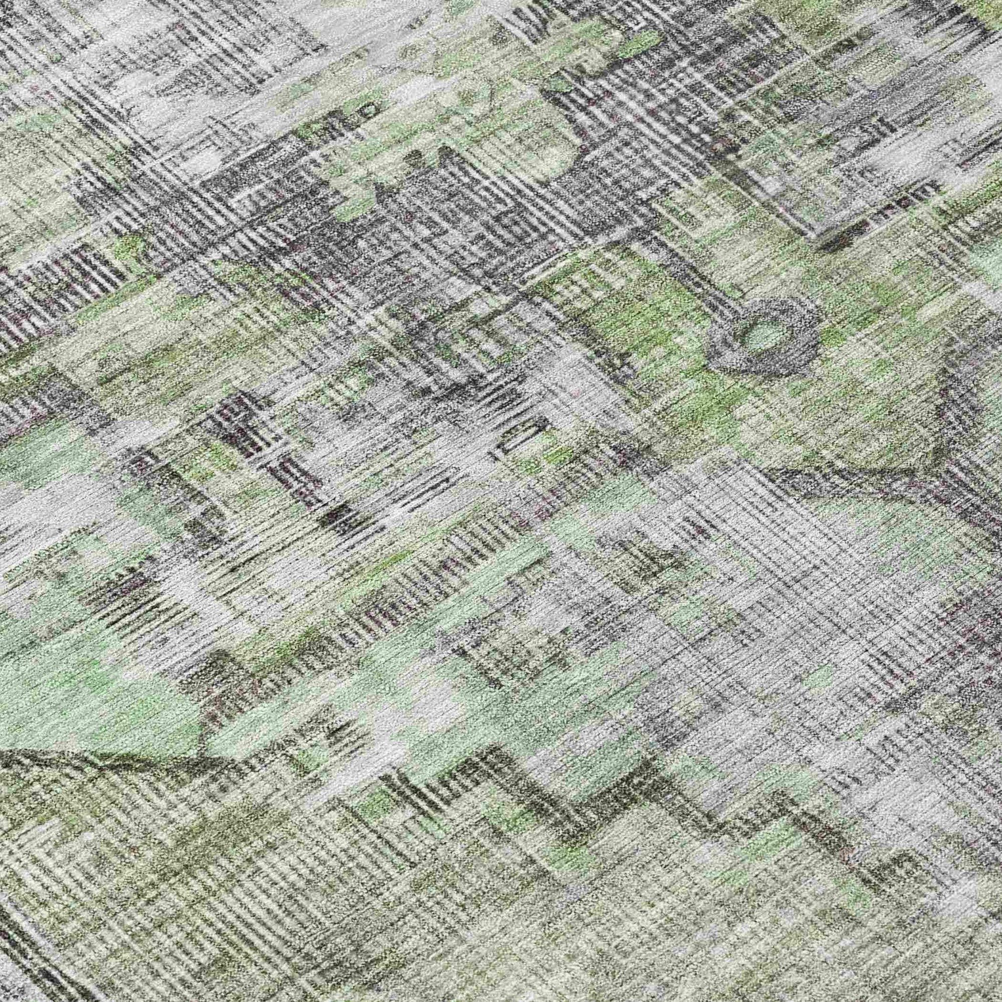 Addison Rugs Haeleth Green Washable Indoor-Outdoor Rug