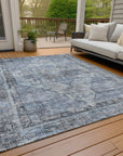 Addison Rugs Haeleth Blue Washable Indoor-Outdoor Rug
