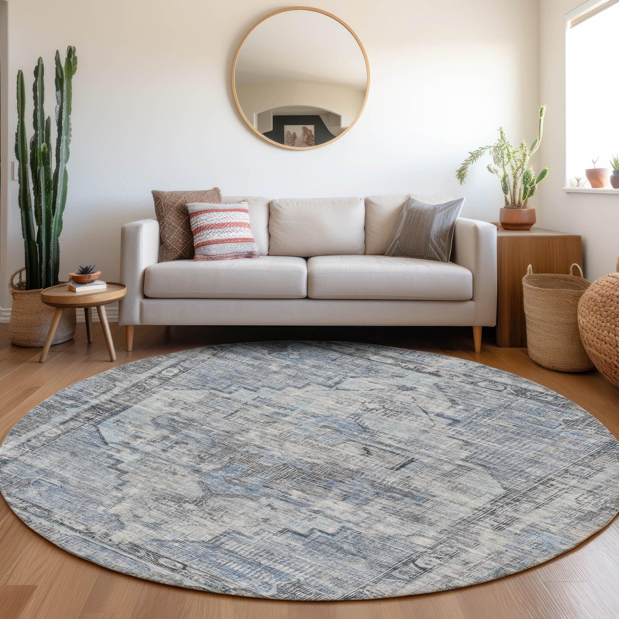 Addison Rugs Haeleth Blue Washable Indoor-Outdoor Rug