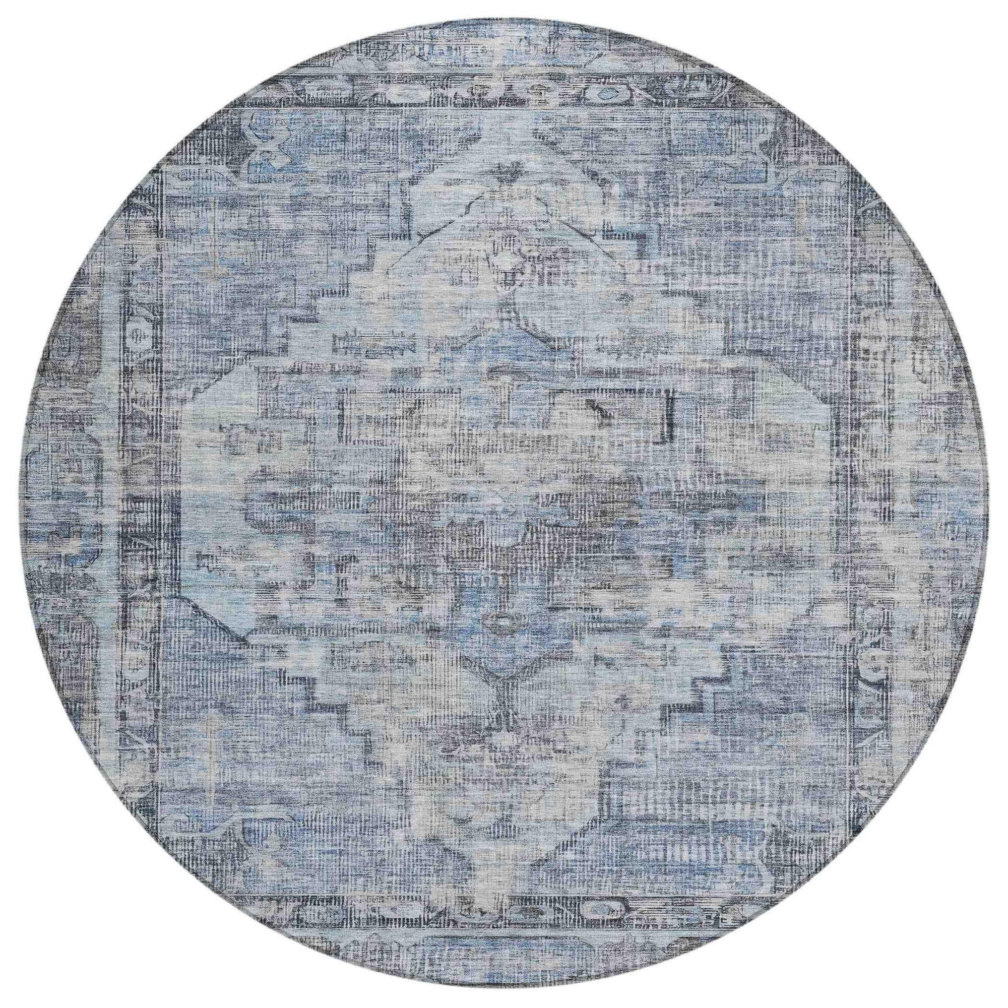 Addison Rugs Haeleth Blue Washable Indoor-Outdoor Rug