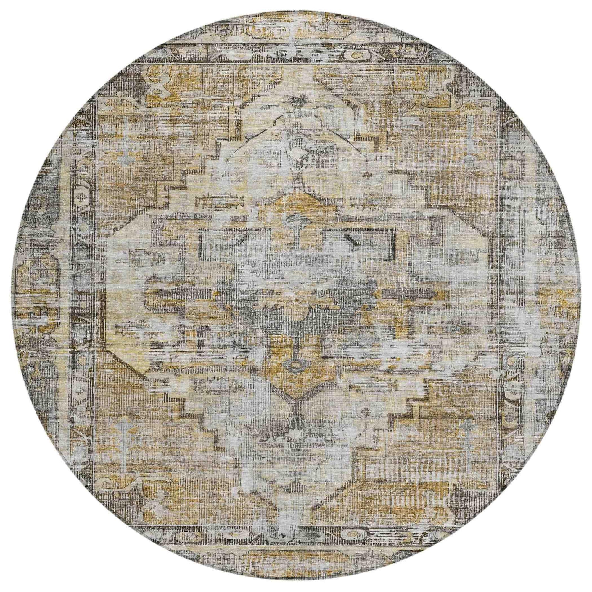 Addison Rugs Haeleth Brown Washable Indoor-Outdoor Rug