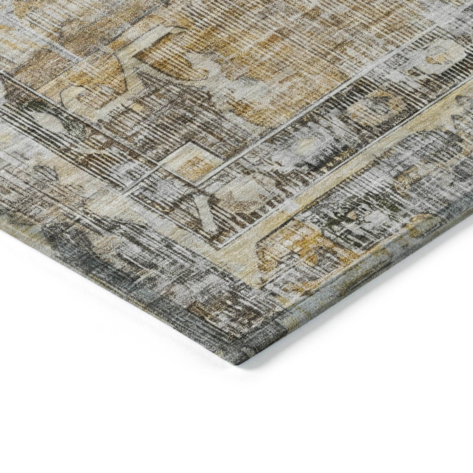 Addison Rugs Haeleth Brown Washable Indoor-Outdoor Rug