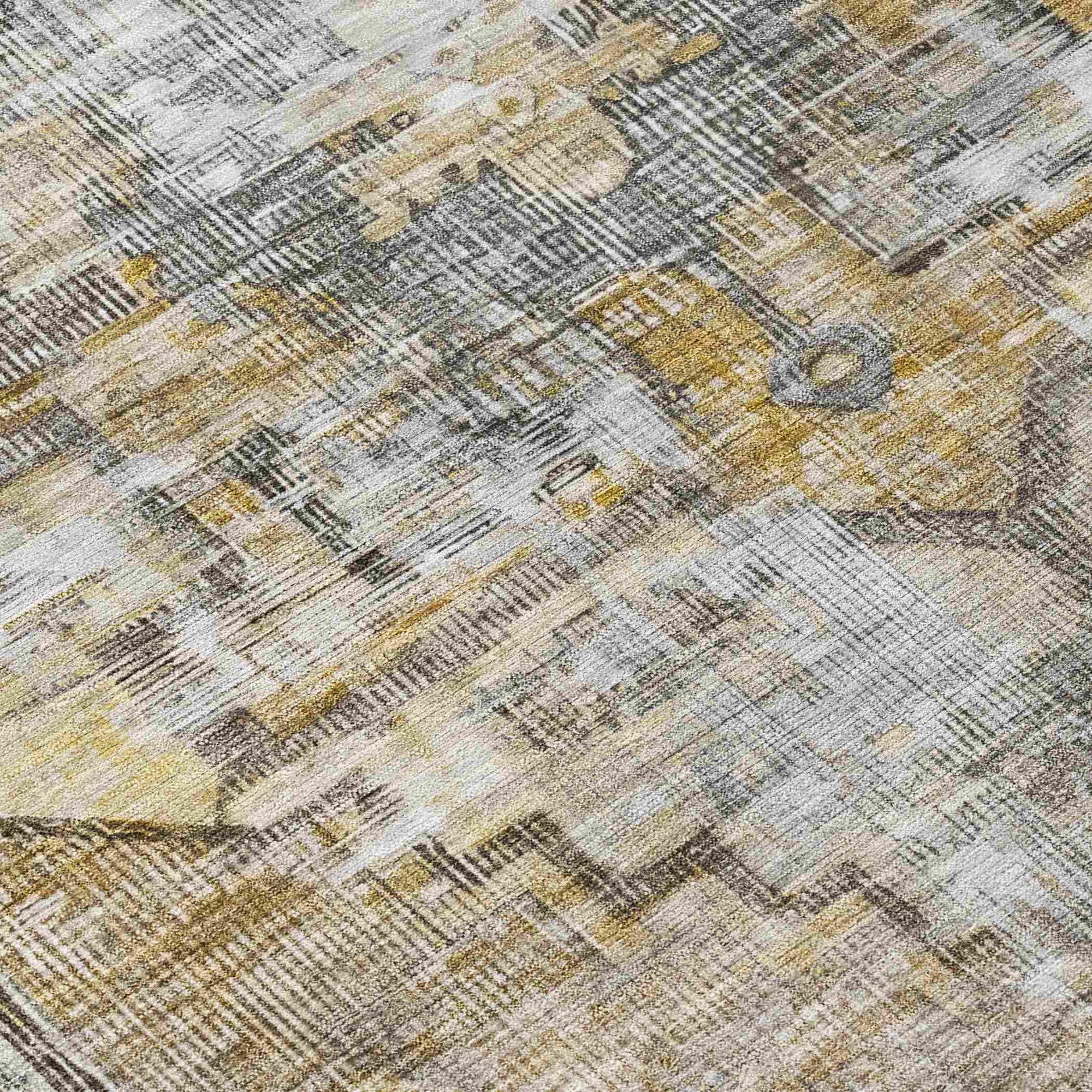 Addison Rugs Haeleth Brown Washable Indoor-Outdoor Rug