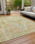 Addison Rugs Haeleth Gold Washable Indoor-Outdoor Rug