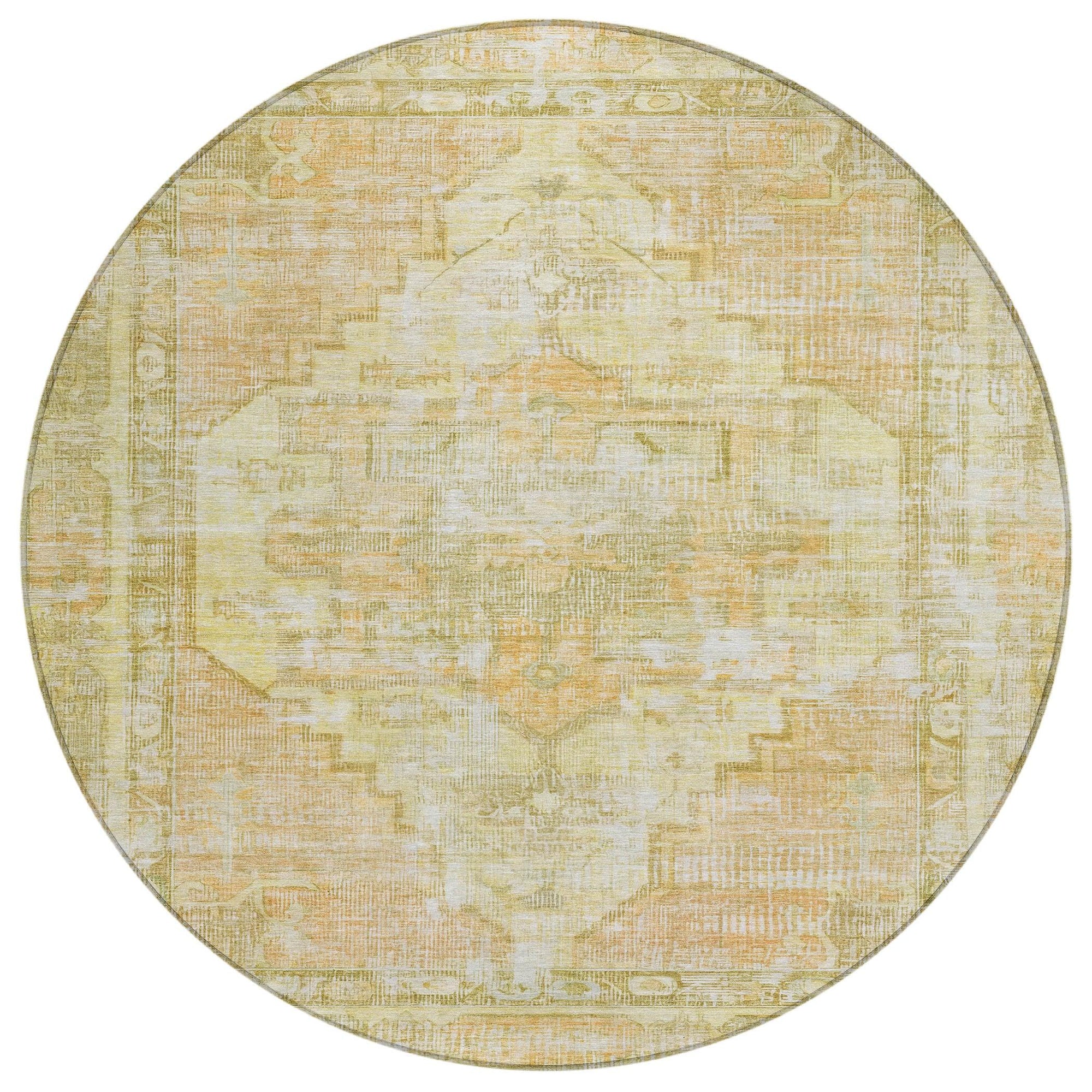 Addison Rugs Haeleth Gold Washable Indoor-Outdoor Rug