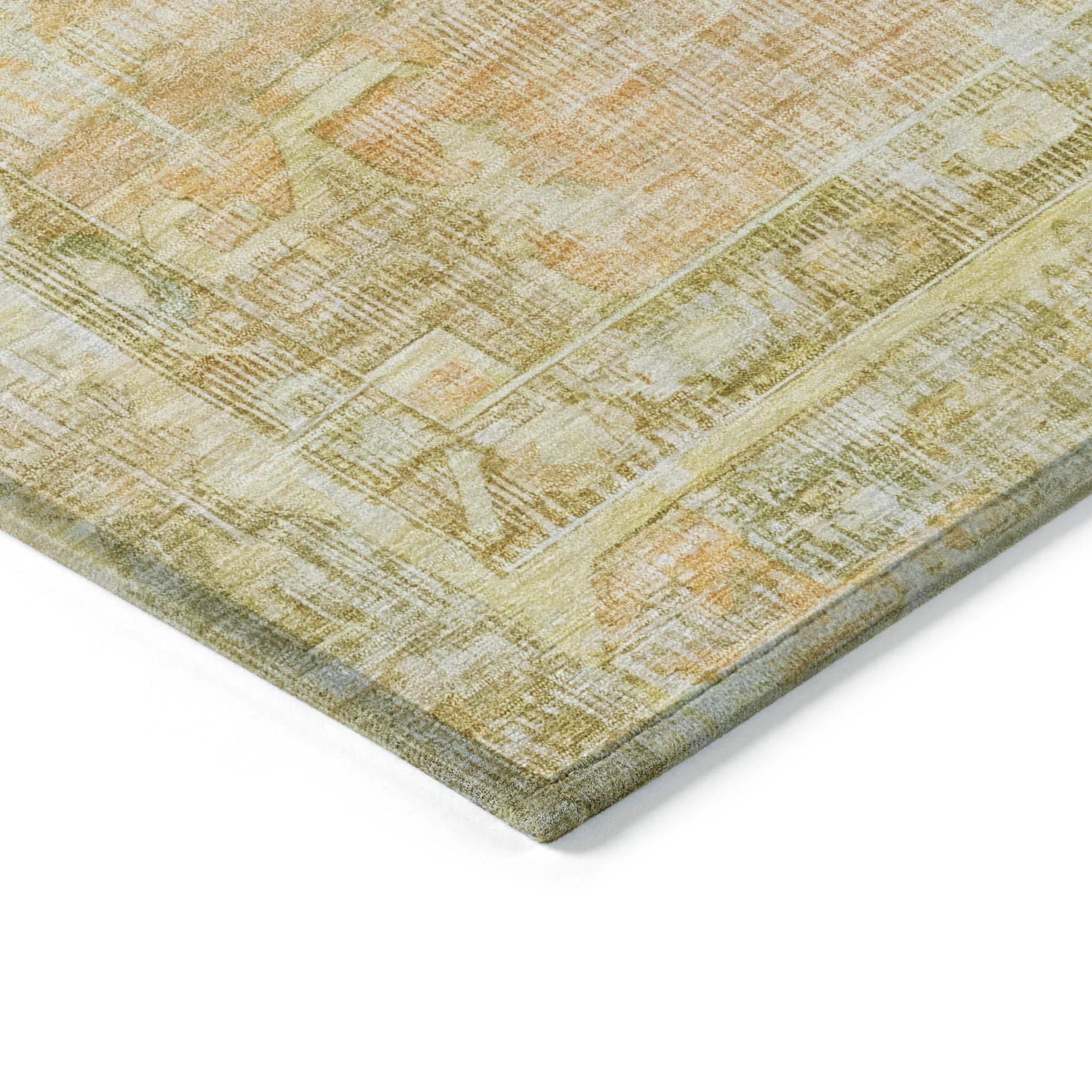 Addison Rugs Haeleth Gold Washable Indoor-Outdoor Rug