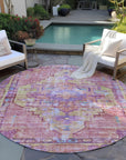 Addison Rugs Haelien Pink Washable Indoor-Outdoor Rug
