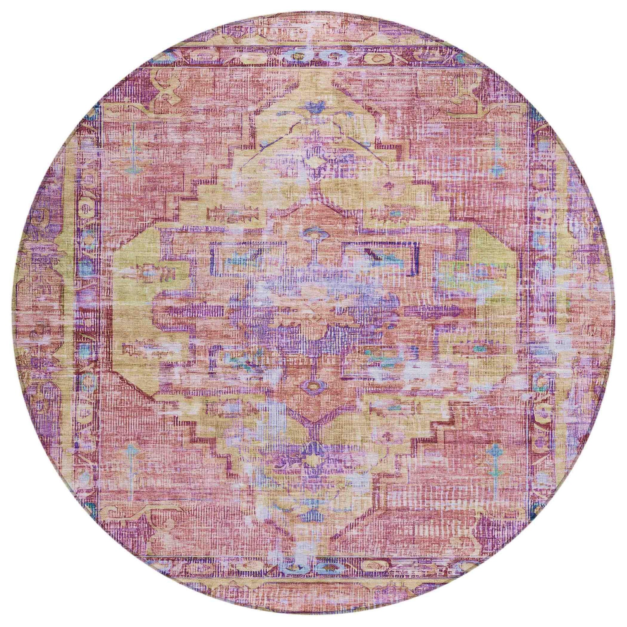 Addison Rugs Haelien Pink Washable Indoor-Outdoor Rug