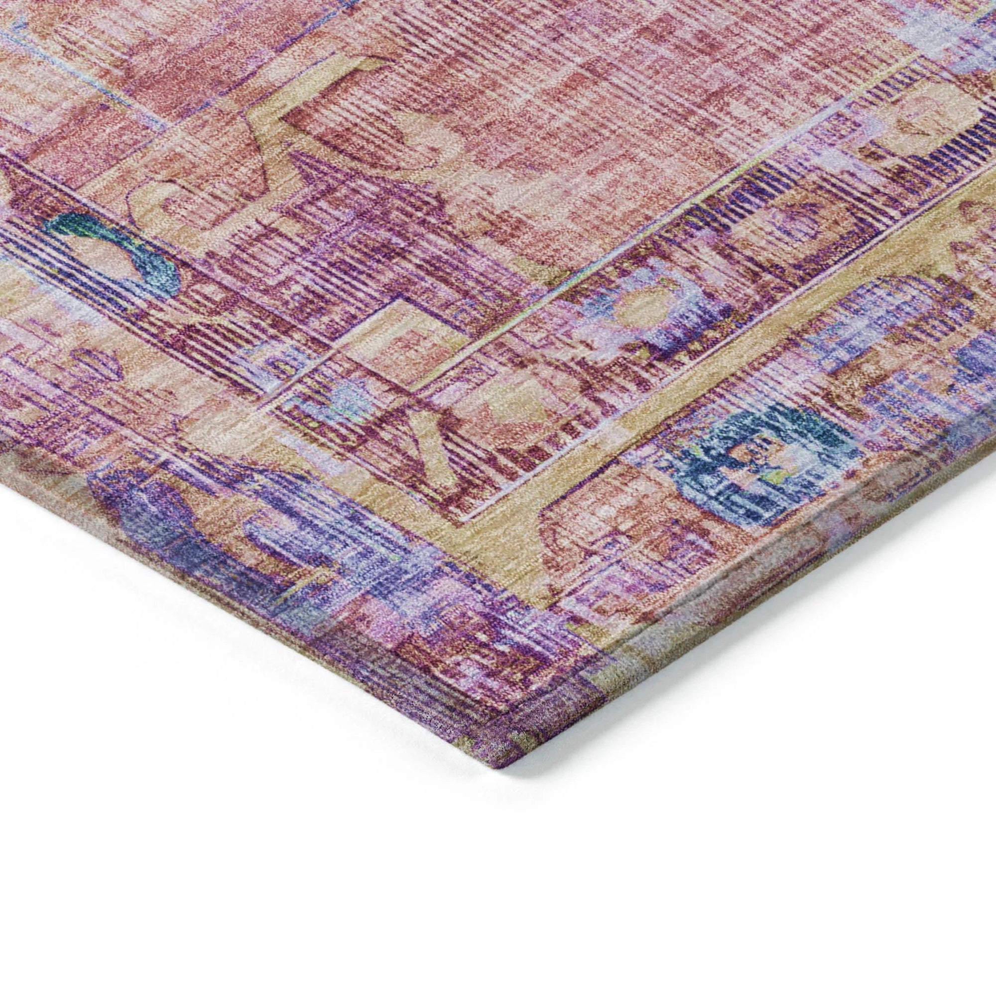 Addison Rugs Haelien Pink Washable Indoor-Outdoor Rug