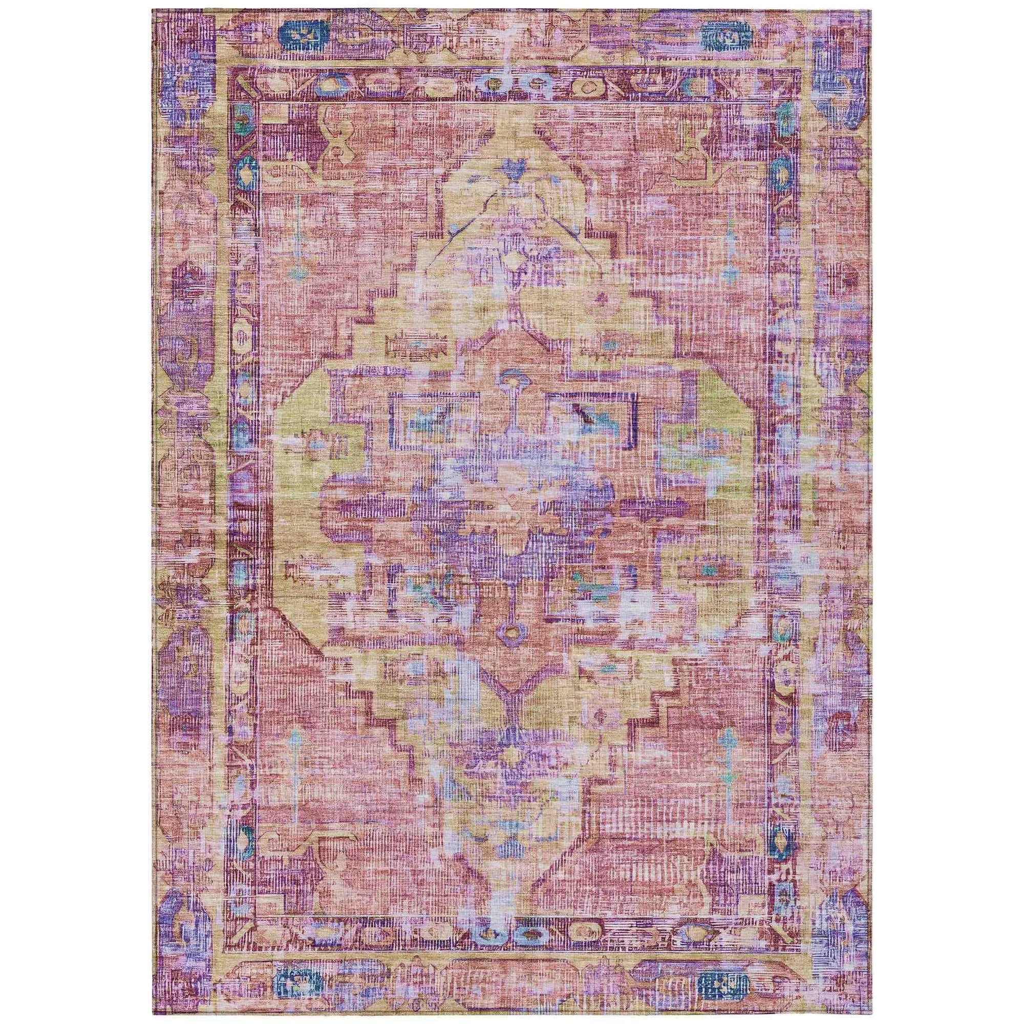Addison Rugs Haelien Pink Washable Indoor-Outdoor Rug