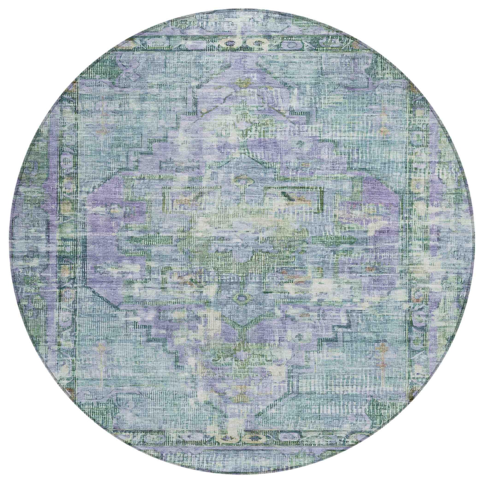 Addison Rugs Haelien Teal Washable Indoor-Outdoor Rug