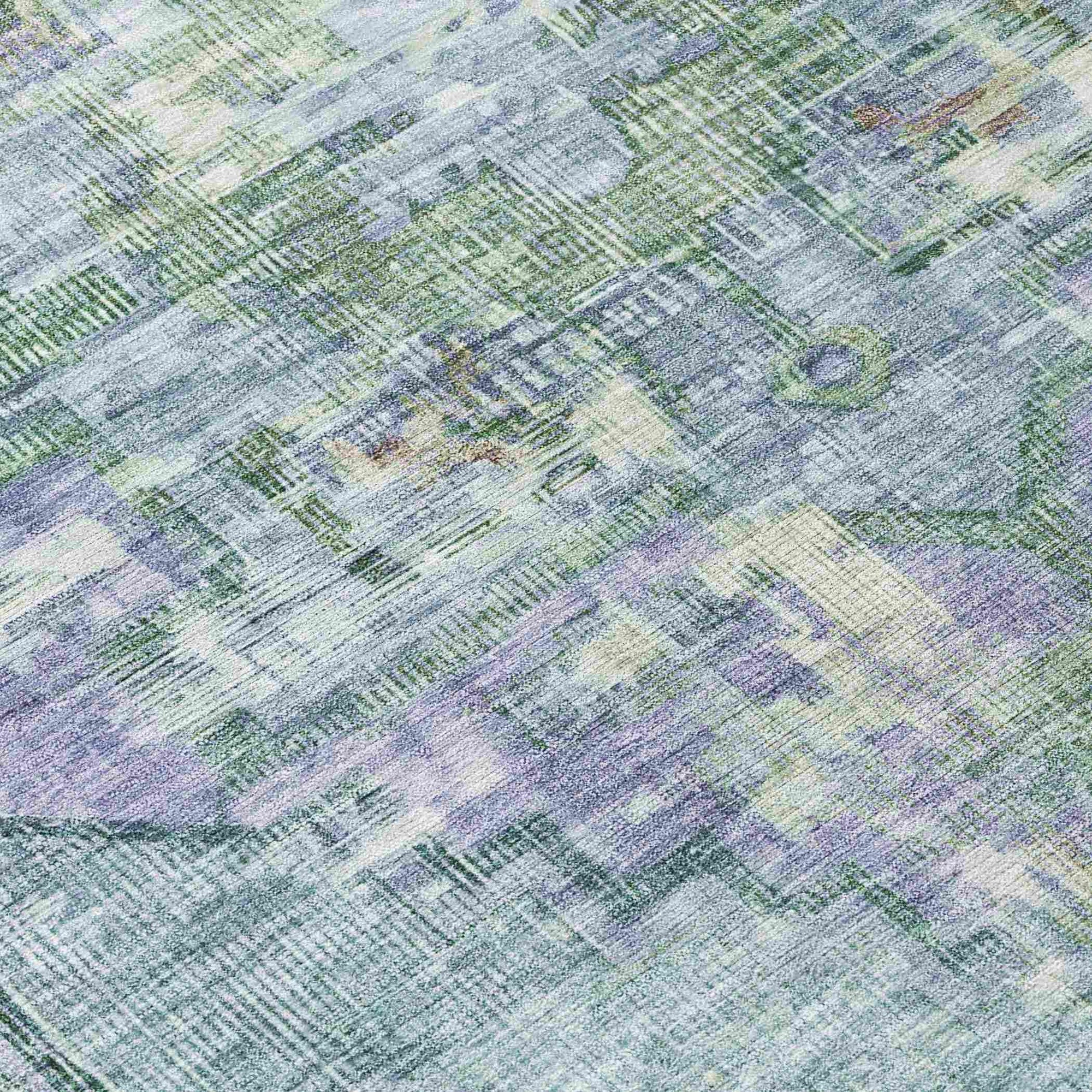 Addison Rugs Haelien Teal Washable Indoor-Outdoor Rug