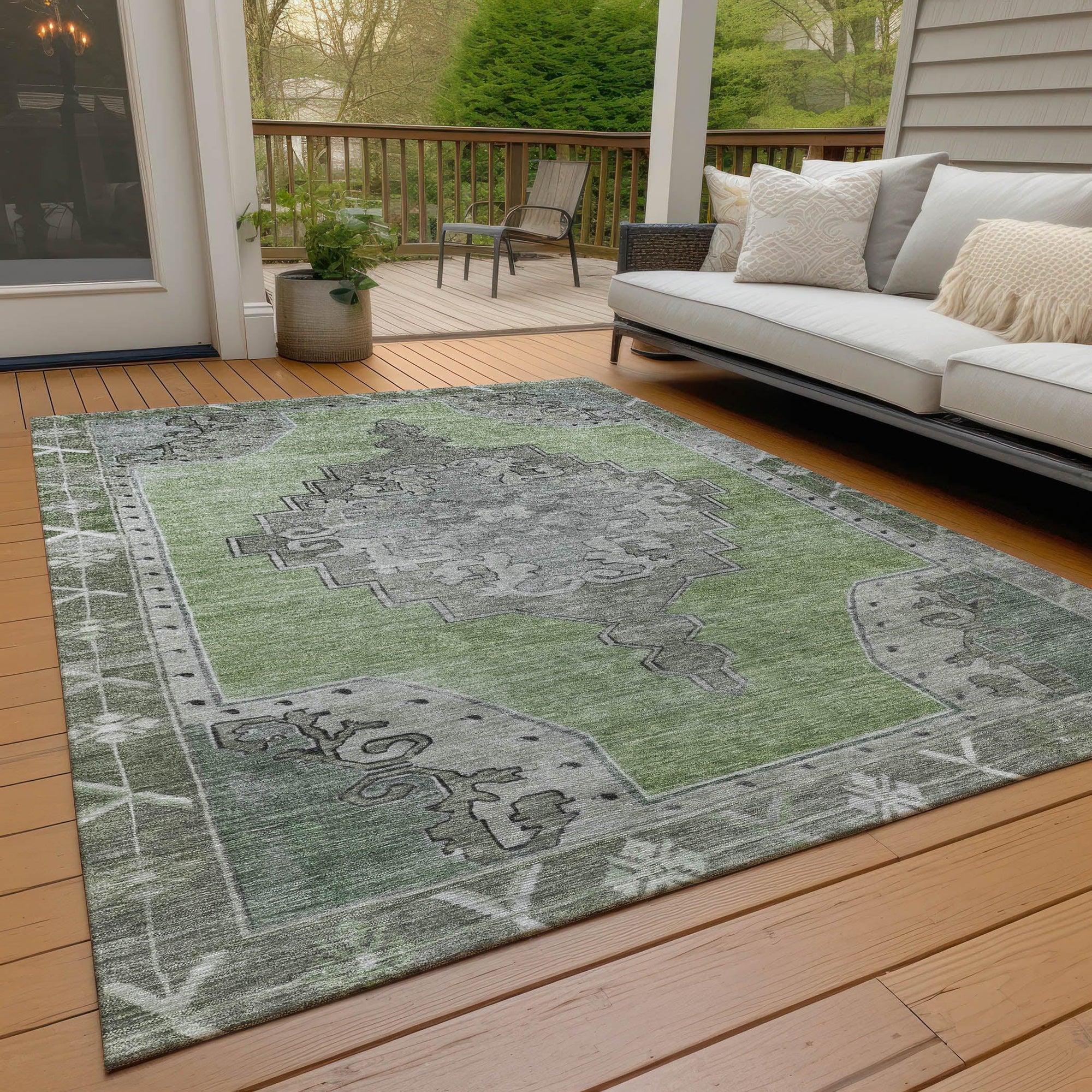 Addison Rugs Haelion Aloe Washable Indoor-Outdoor Rug