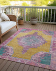 Addison Rugs Haelion Gold Washable Indoor-Outdoor Rug