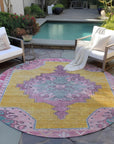 Addison Rugs Haelion Gold Washable Indoor-Outdoor Rug