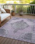 Addison Rugs Haelion Plum Washable Indoor-Outdoor Rug