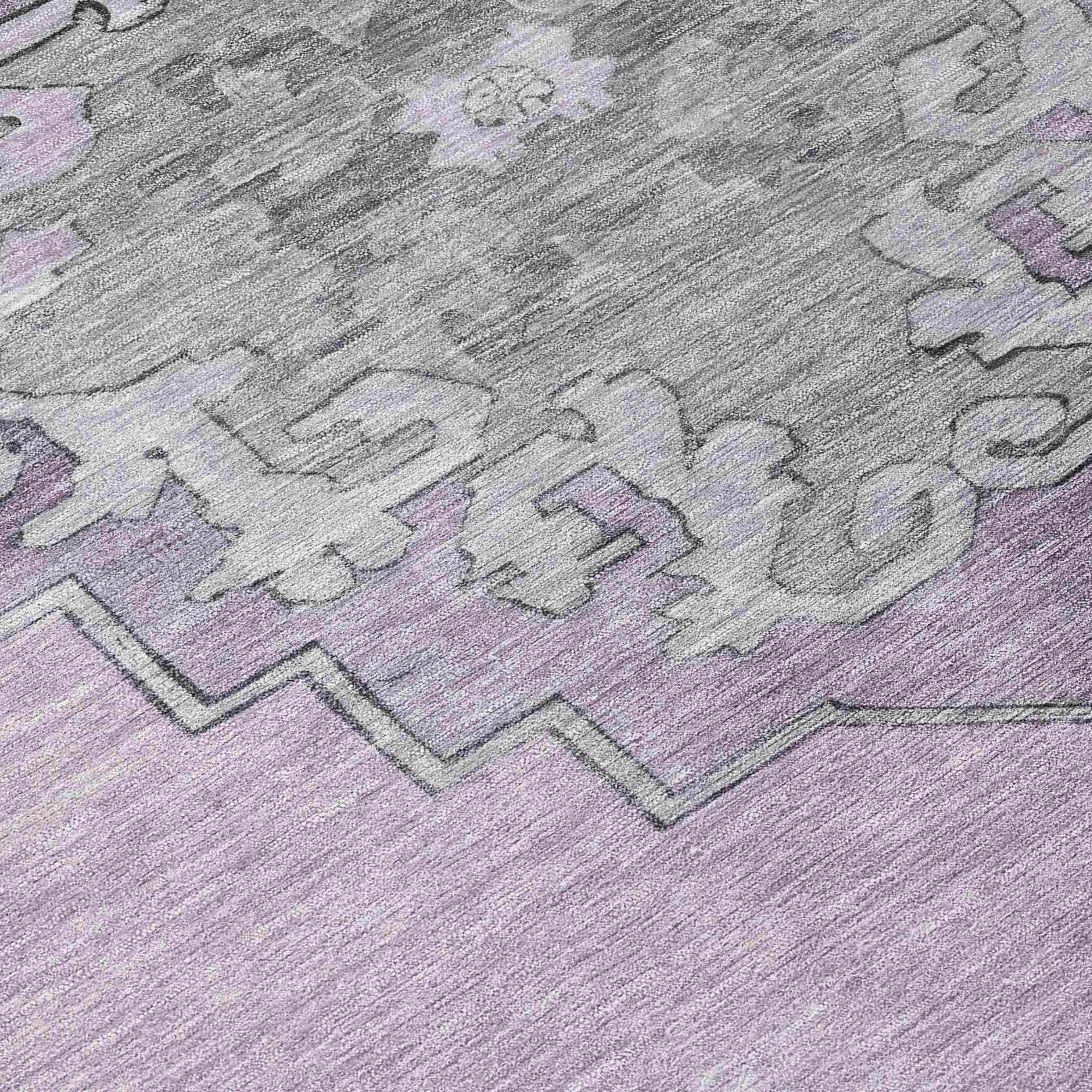 Addison Rugs Haelion Plum Washable Indoor-Outdoor Rug