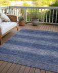 Addison Rugs Haelius Blue Washable Indoor-Outdoor Rug