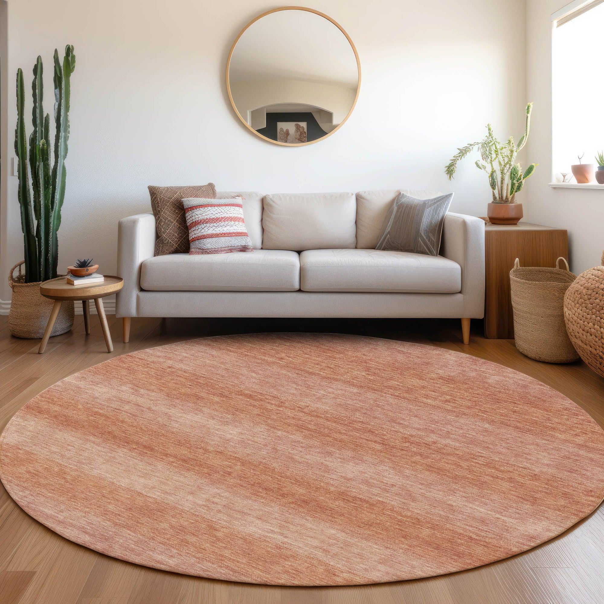 Addison Rugs Haelius Orange Washable Indoor-Outdoor Rug