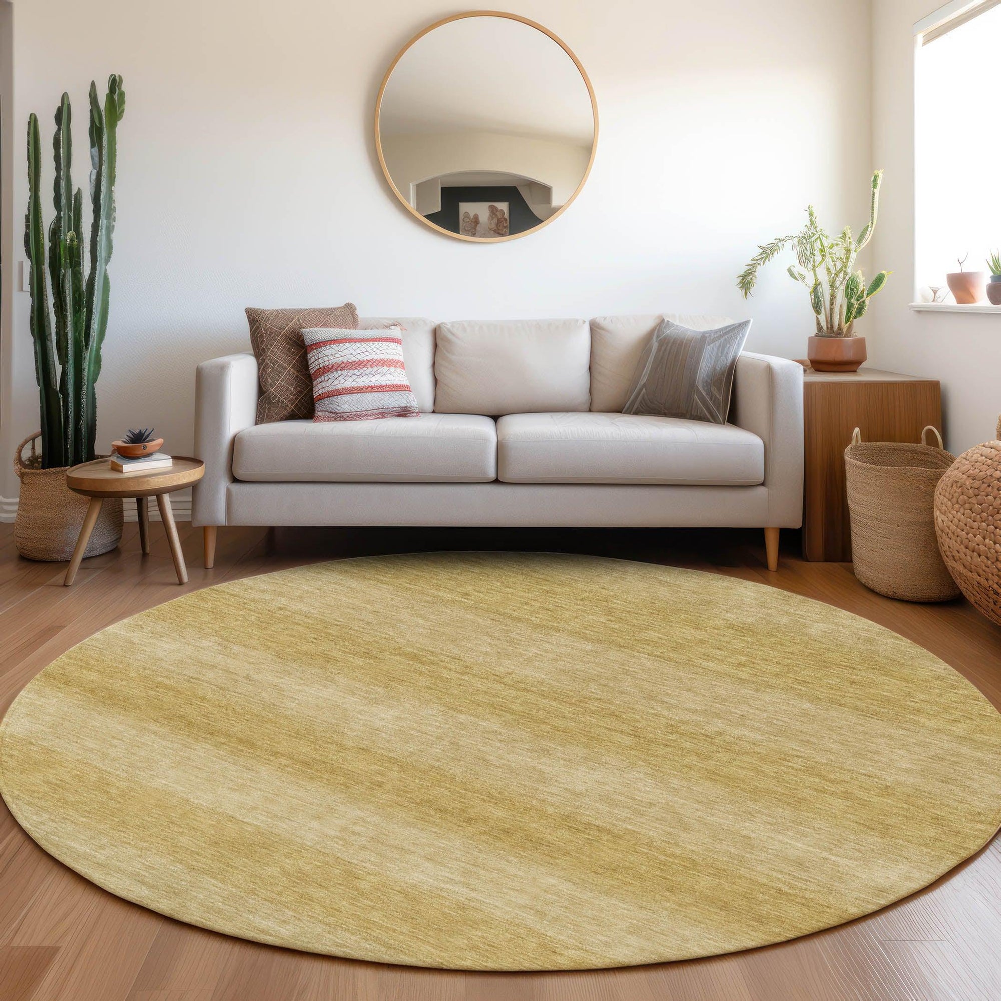 Addison Rugs Haelius Gold Washable Indoor-Outdoor Rug