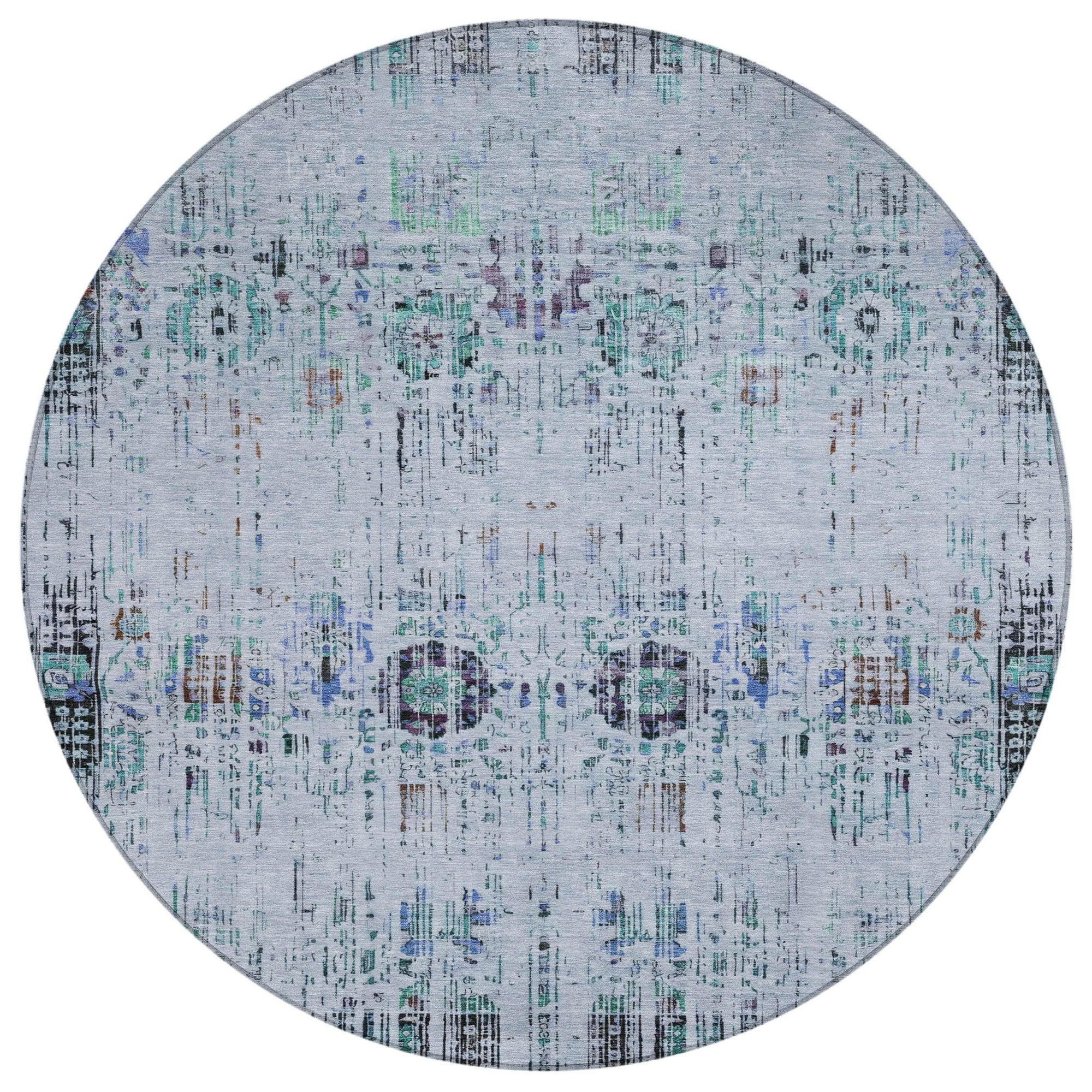 Addison Rugs Haelon Blue Washable Indoor-Outdoor Rug