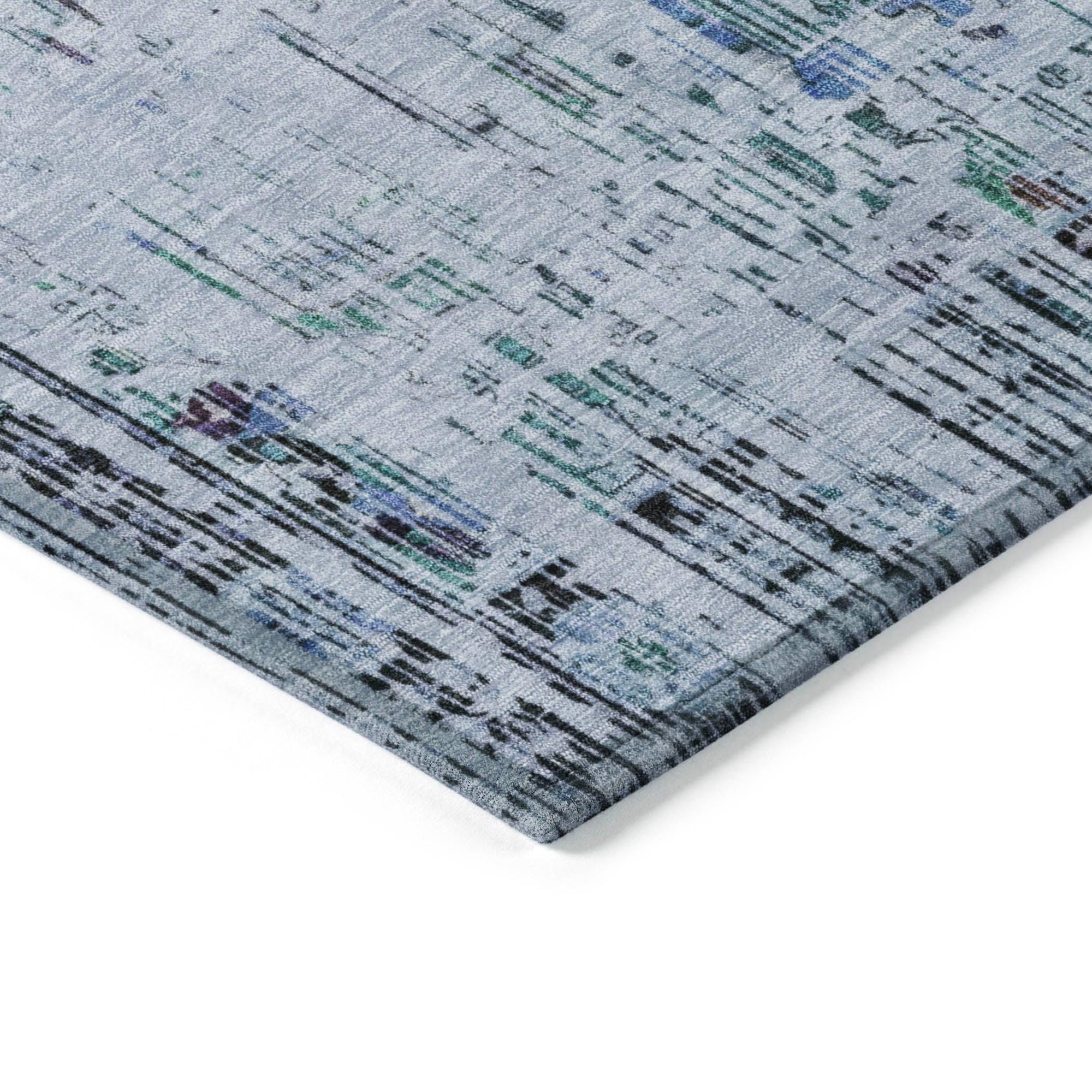 Addison Rugs Haelon Blue Washable Indoor-Outdoor Rug