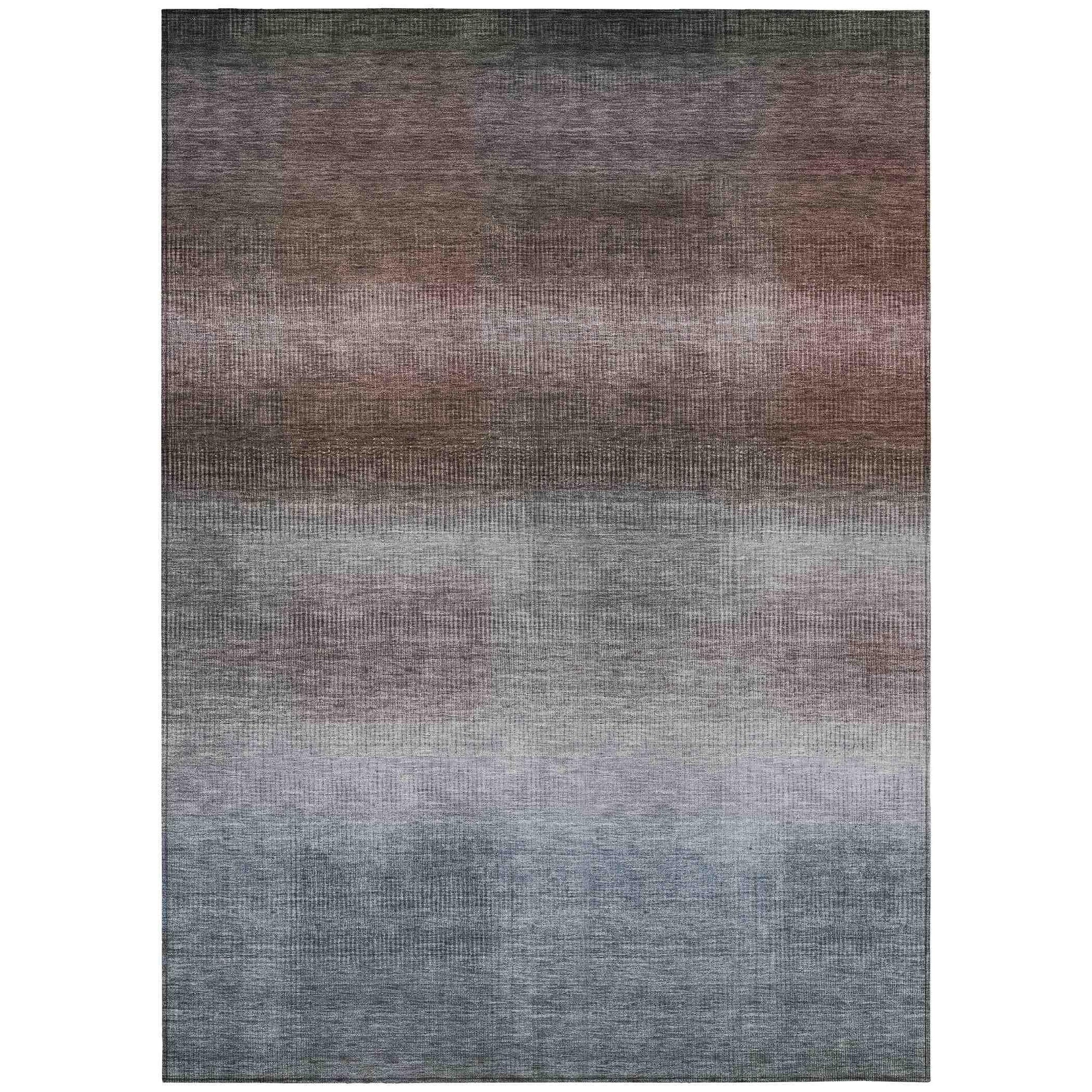 Addison Rugs Haelor Brown Washable Indoor-Outdoor Rug